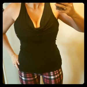 Black top with strappy back